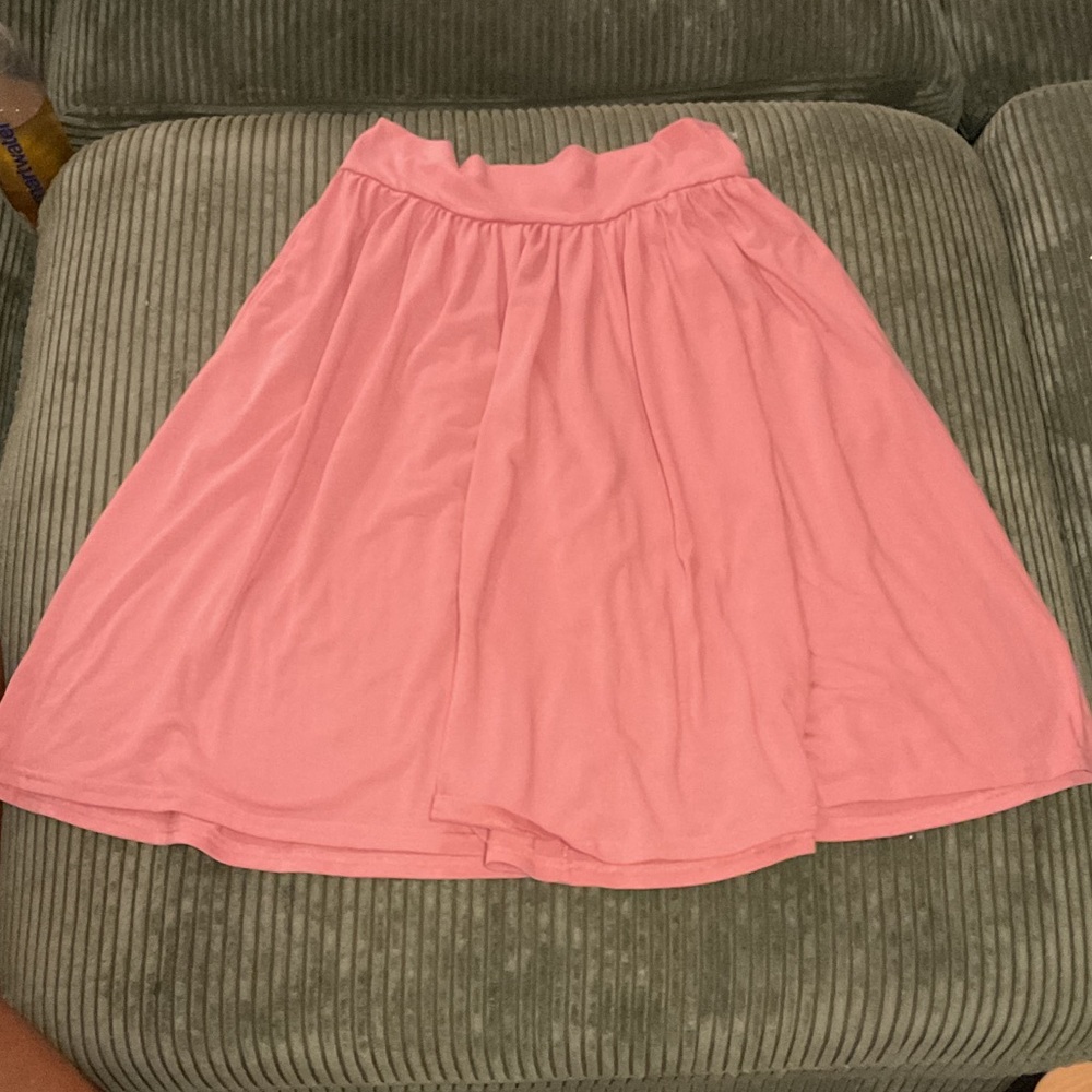 Women's Pink A-Line Skirt